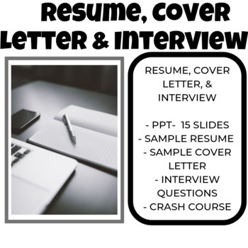 Resume Cover Letter And Job Interview By Social Studies Megastore