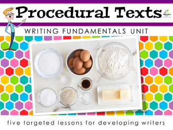 Preview of How to write a Procedural Text | Simplified Unit | Recipes, Rules & Instructions