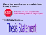 How to write a THESIS STATEMENT PowerPoint presentation