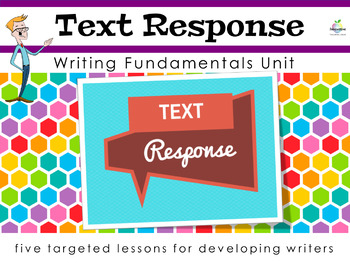 Preview of Text Response Writing Unit | For Beginners | Evaluate and Respond to Texts