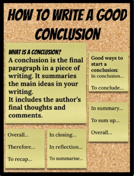 how to start a good conclusion
