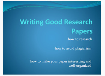 Preview of How to write a research paper