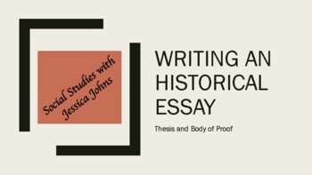 how to write a thesis for history