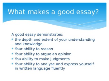 you can write essays on powerpoint