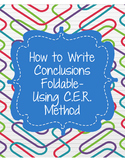 How to Write Conclusions- Foldable Using C.E.R. Method