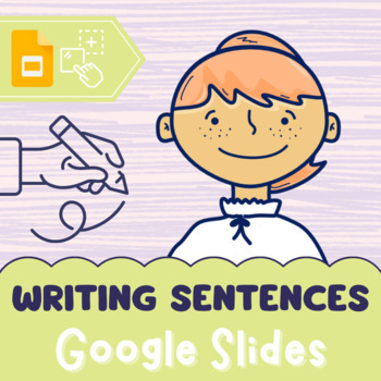 Preview of How to write simple sentences interactive Google Slides with drag&drop games