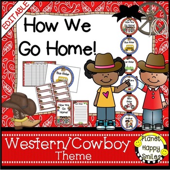 How we go home ~ Transportation Bundle (Editable) ~ Western Theme