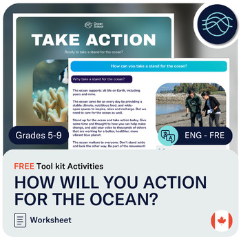 Preview of How will you take action for the ocean? | Free activity | Distance learning