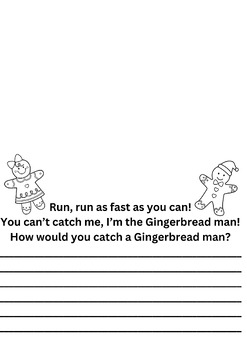 Preview of How would you catch a Gingerbread man write up?