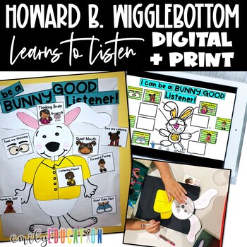 Preview of Howard B. Wigglebottom Learns to Listen Activities | Digital and Print