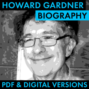 Preview of Howard Gardner Biography Research Organizer, Biography PDF & Google Drive CCSS