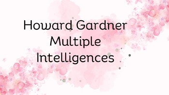 Preview of Howard Gardner Slides