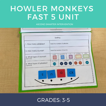 Preview of Howler Monkeys Fast 5 Unit (3rd - 5th)