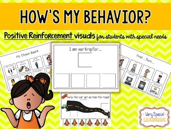 Preview of How's My Behavior? Visual Reward Charts for Students with Disabilities