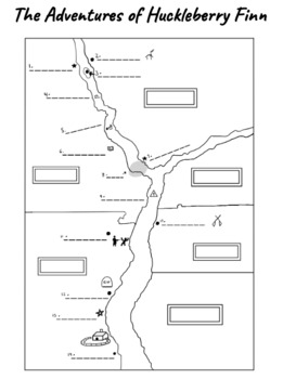 mississippi river map huck finn