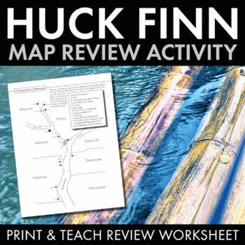mississippi river map huck finn