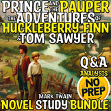 Huckleberry Finn & Tom Sawyer & Prince & Pauper Q&A Analys