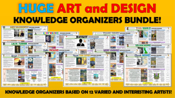Preview of Huge Art and Design Knowledge Organizers Bundle!