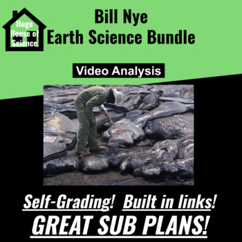 Preview of Huge Bill Nye Earth Science Google Form Quiz Collection