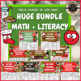 Huge Christmas Bundle Worksheets + Activities PreK Kinderg
