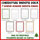 Huge Christmas Writing Pack! -- 7 border papers and 20 prompts