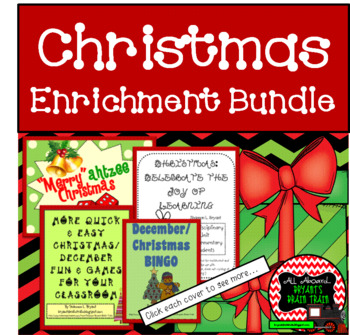 Preview of Huge Classroom Christmas Enrichment Bundle