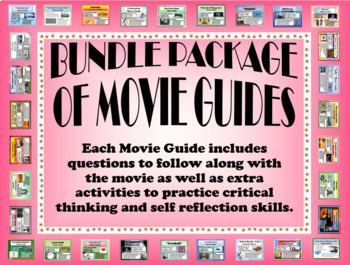 Preview of Huge Movie Guide Bundle Package with Extra Activities (Growing Bundle)
