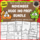 Huge November Bundle  Math Reading Writing for PreK Kinder
