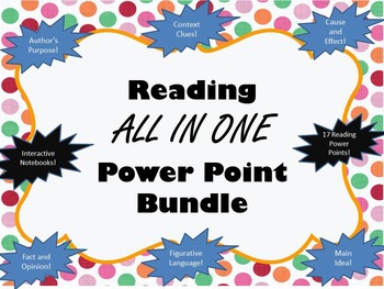 Preview of Huge Reading Interactive Power Points Bundle