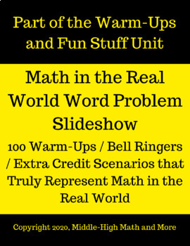 Preview of Huge Slideshow of 100 Real World Word Problems