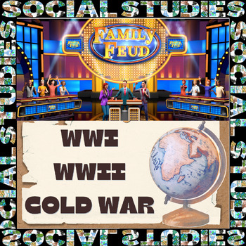 Preview of Huge Triple Bundle of 3 Family Feud Review Games WWI WWII COLD WAR!!!
