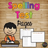 Spelling Test Papers and Spelling Pretest Pages 10 | 12 | 