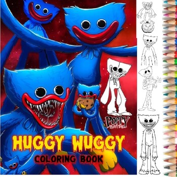 Free Printable Huggy Wuggy Coloring Pages for Adults and Kids