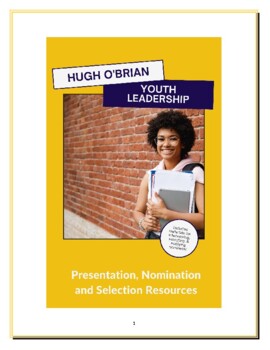Preview of Hugh O'Brian Youth Leadership (HOBY) Nomination and Selection Guide