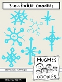 Snow Flakes Clip Art- Hughes Doodles {Personal and Commerc