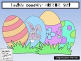 Easter Clip Art - Hughes Doodles FREEBIE {Personal and Com