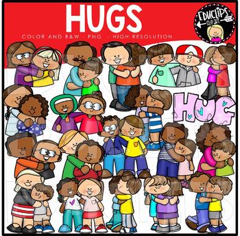 Preview of Hugs Clip Art Set {Educlips Clipart}