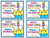 Hugs and Squishes For a Very Happy Birthday Tag