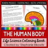 Human Body Systems Coloring Book & Reading Passages | Prin
