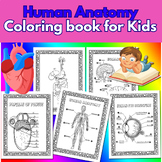Human Anatomy Coloring book for Kids, Learning the body pa