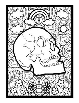 anatomy skull coloring pages