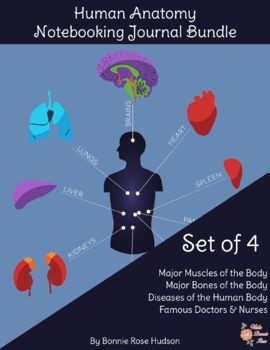 Preview of Human Anatomy Notebooking Journal Bundle