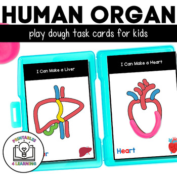 Preview of Human Anatomy Play Dough Task Cards