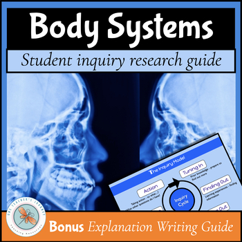 Preview of Human BODY SYSTEMS Research with EXPOSITORY-EXPLANATION writing 3rd-5th grades