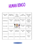 Human Bingo - Great group ice breakers for late elementary