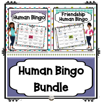 Preview of Human Bingo Ice Breakers and Team Building Activities Bundle - Icebreakers