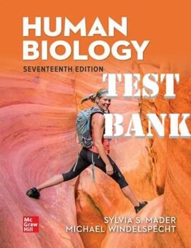 Preview of Human Biology, 17th Edition By Sylvia Mader and Michael Windelspecht_TEST BANK