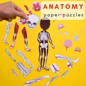 Preview of Human Body Anatomy Printable Puzzles
