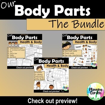 Preview of Human Body: Body Parts Bundle {Health, Body Parts, Anatomy, Parts of the Body}