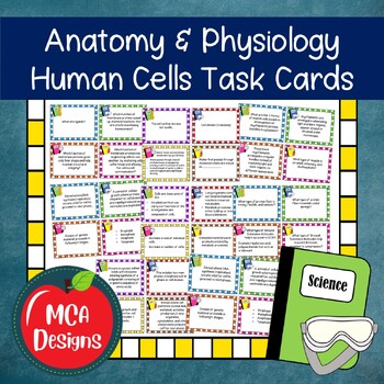 Preview of Human Body Cells Task Cards